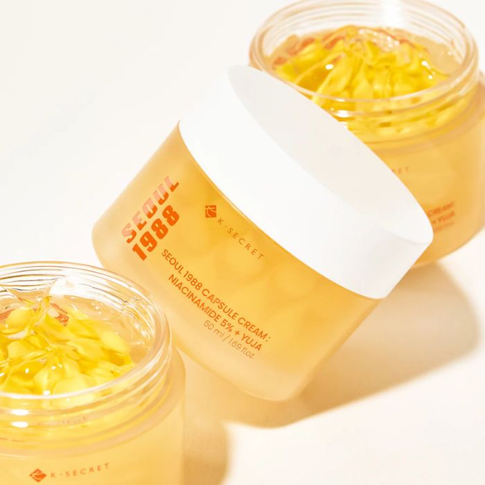 Seoul 1988 Capsule Cream Niacinamide 5 Yuja 50ml – Κρέμα Προσώπου για Ενυδάτωση, Αντιγήρανση & Λάμψη, 50ml