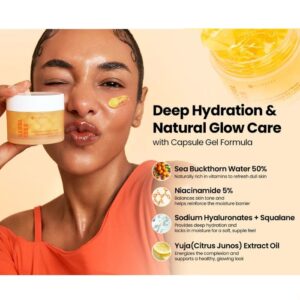 Seoul 1988 Capsule Cream Niacinamide 5 Yuja 50ml – Κρέμα Προσώπου για Ενυδάτωση, Αντιγήρανση & Λάμψη, 50ml