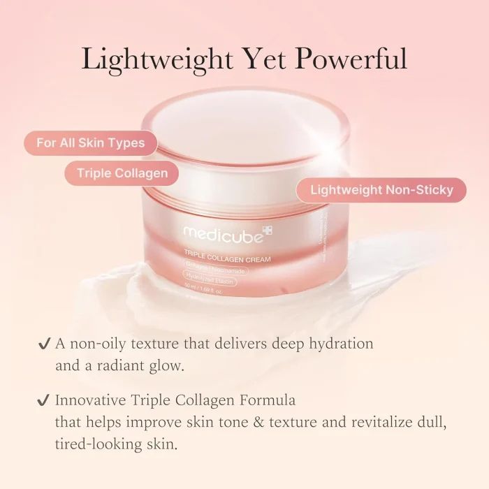 Triple Collagen Cream 4.0 – Ενυδατική κρέμα για ελαστικότητα και σφριγηλότητα, 50 ml