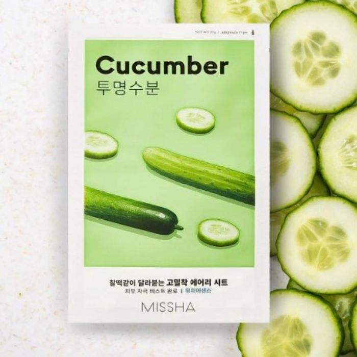 Airy Fit Sheet Mask Cucumber – Μάσκα για ενυδάτωση αγγούρι, 19gr