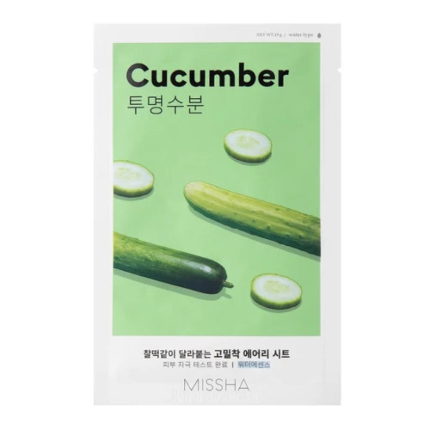 Airy Fit Sheet Mask Cucumber - Μάσκα για ενυδάτωση αγγούρι, 19gr