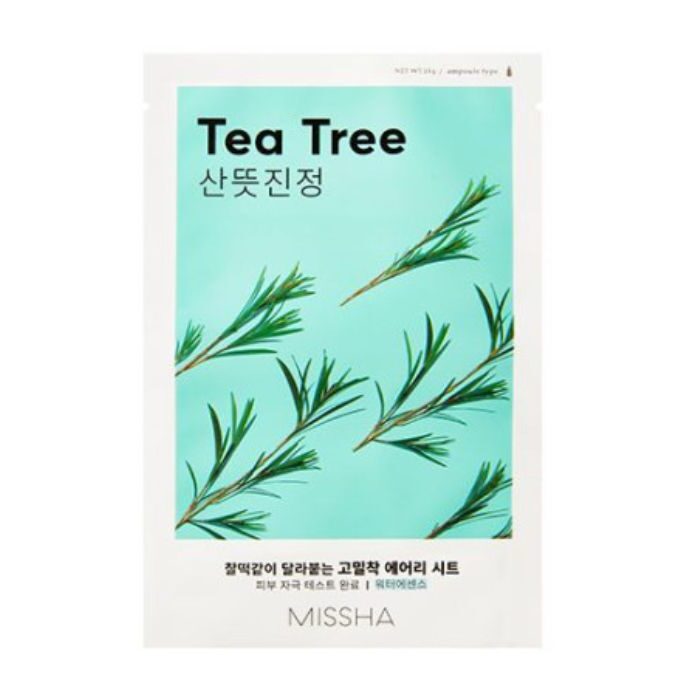 Airy Fit Sheet Mask Tea Tree - Μάσκα για καταπράυνση εκχύλισμα τεϊόδεντρου, 19gr