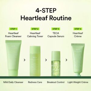 Heartleaf calming Trial kit – Καταπραϋντικό σετ προσώπου με εκχύλισμα Heartleaf, 4τεμ