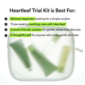 Heartleaf calming Trial kit – Καταπραϋντικό σετ προσώπου με εκχύλισμα Heartleaf, 4τεμ