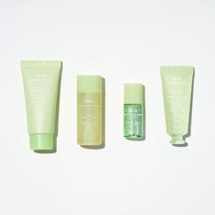 Heartleaf calming Trial kit – Καταπραϋντικό σετ προσώπου με εκχύλισμα Heartleaf, 4τεμ