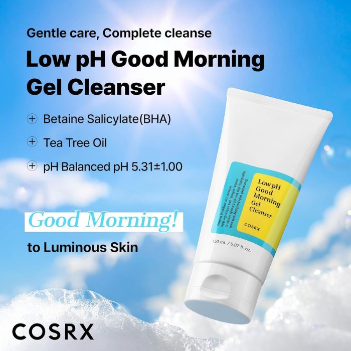 Low pH Good Morning Gel Cleanser – Καθαρισμού προσώπου για ευαίσθητες επιδερμίδες, 150ml