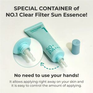 No.1 Clear Filter Sun Essence SPF50+ PA++++ – Αντηλιακή κρέμα σε essence, 50ml