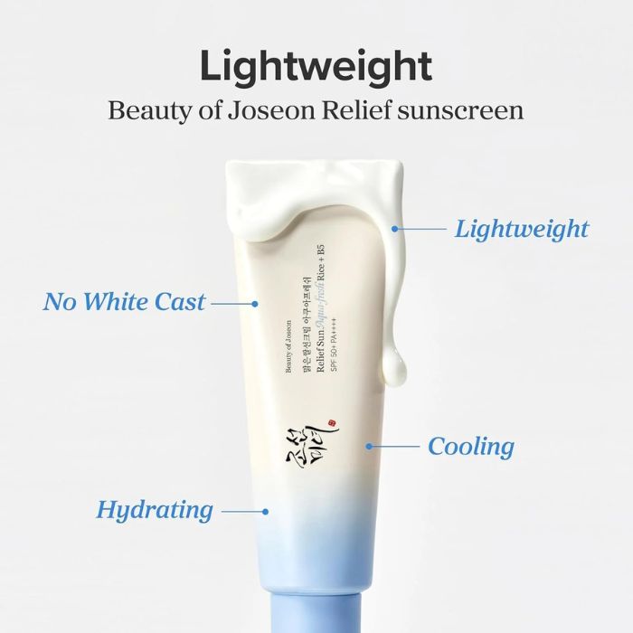 Relief Sun Aqua-Fresh Rice + B5 SPF50+ PA++++ – Αντηλιακή κρέμα προσώπου, 50ml