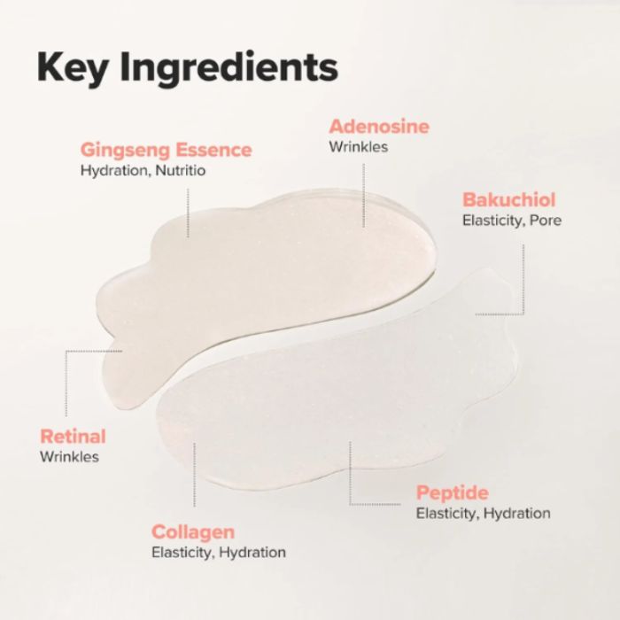 Revive Under Eye Patch Ginseng + Retinal – Αναζωογονητικά patches ματιών για σακούλες, 60τεμ