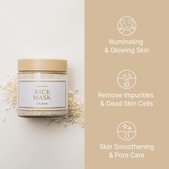 Rice Mask – Μάσκα με ρύζι για λάμψη, 110gr