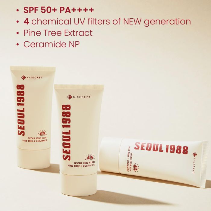 SEOUL 1988 Sun: Pine Tree + Ceramide 50+ PA++++ – Αντηλιακή κρέμα προσώπου, 50ml
