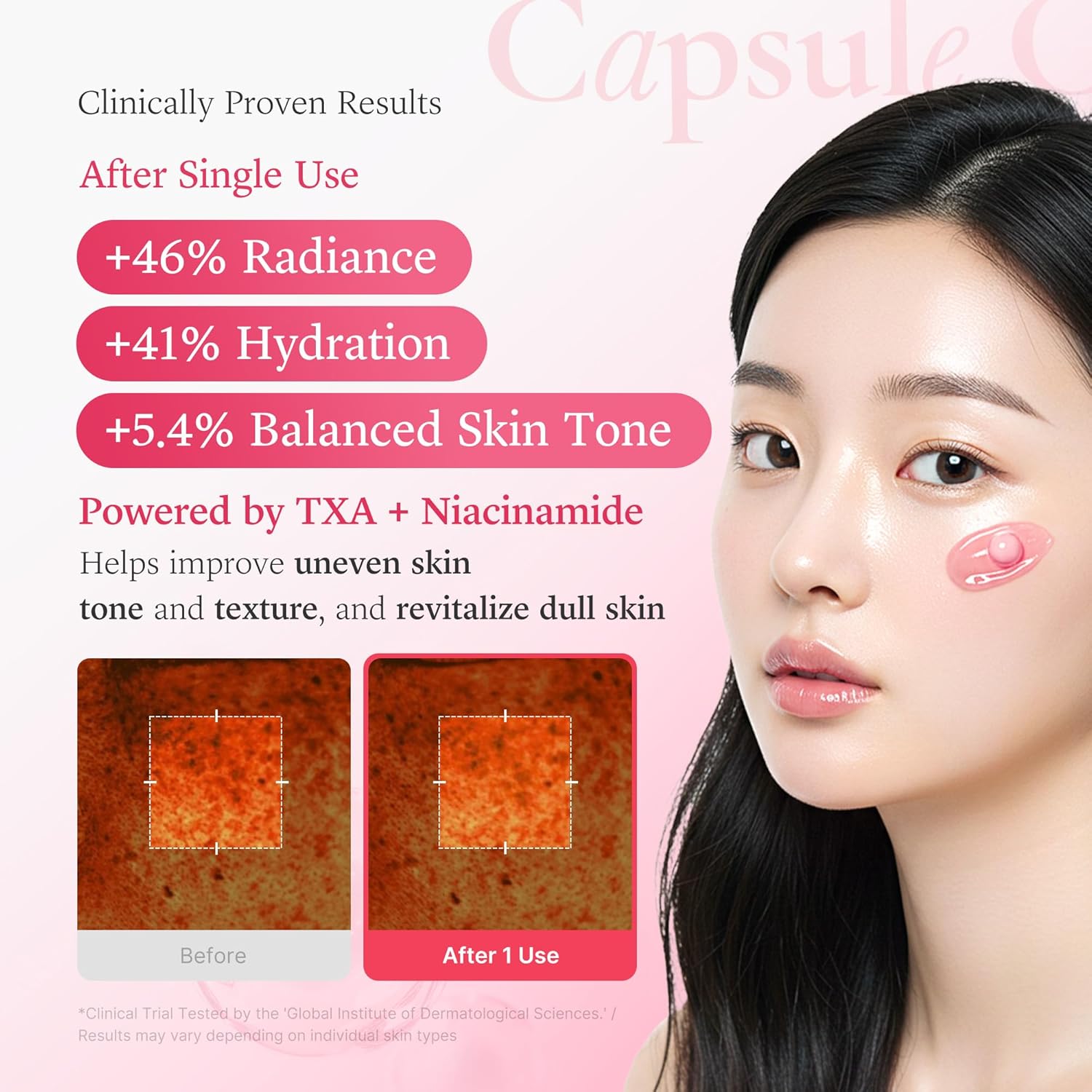 TXA Niacinamide Capsule Cream – Κρέμα για δυσχρωμίες & σημάδια ακμής, 55gr