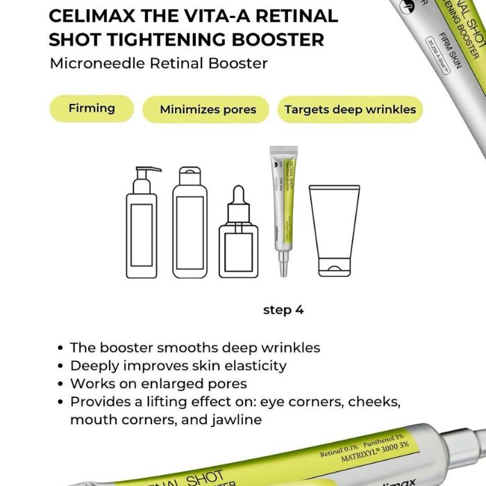 The Vita-A Retinal Shot Tightening Booster – Αντιγηραντικός ορός με ρετινάλη, 15ml