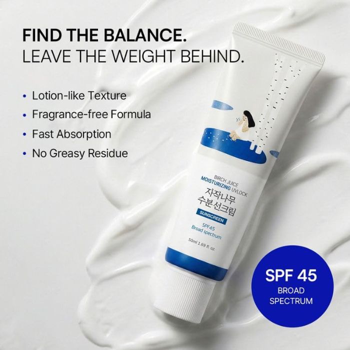 Birch Juice Moisturizing Sun Cream SPF50+ PA++++ – Ενυδατικό αντηλιακό προσώπου, 50ml
