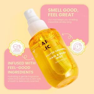 Hair & Body Mist Salted Caramel – Mist για μαλλιά και σώμα με άρωμα αλμυρή καραμέλα, 100ml