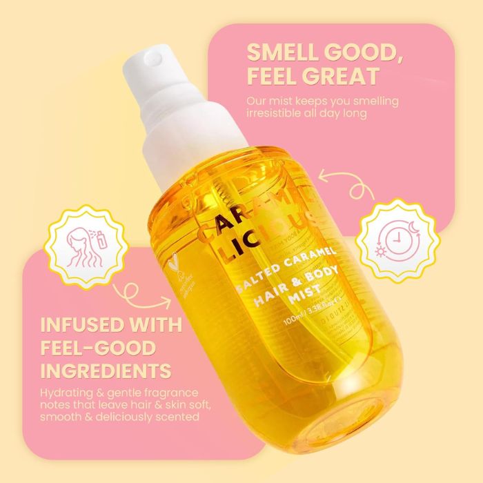 Hair & Body Mist Salted Caramel – Mist για μαλλιά και σώμα με άρωμα αλμυρή καραμέλα, 100ml