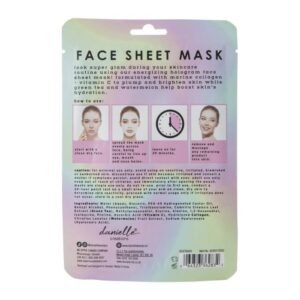 Hologram Face Sheet Mask – Μάσκα προσώπου για λάμψη και ενυδάτωση, 1τεμ