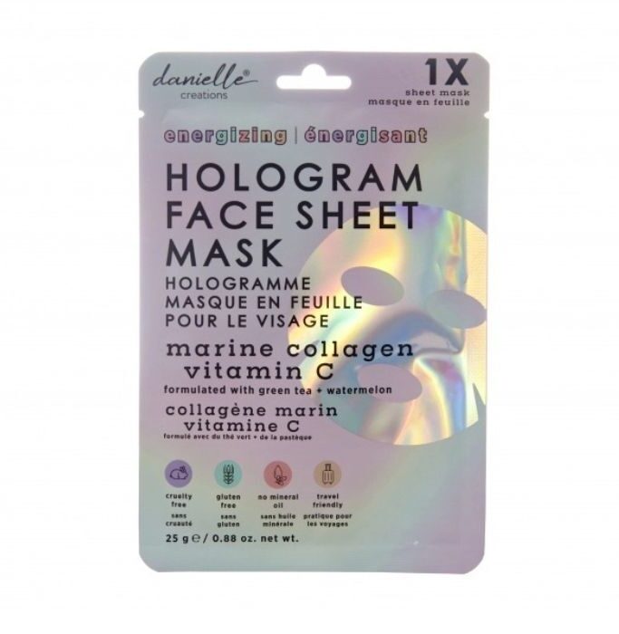 Hologram Face Sheet Mask - Μάσκα προσώπου για λάμψη και ενυδάτωση, 1τεμ