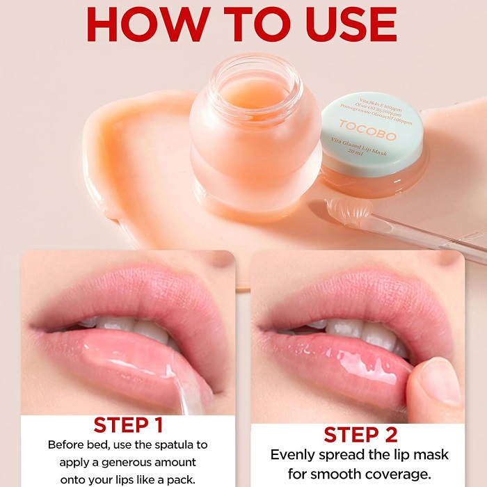 Vita Glazed Lip Mask – Μάσκα χειλιών για σκασμένα χείλη, 20ml