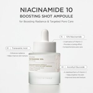 Niacinamide 10 Boosting Shot Ampoule – Ενισχυμένη αμπούλα για πόρους & λάμψη, 30ml