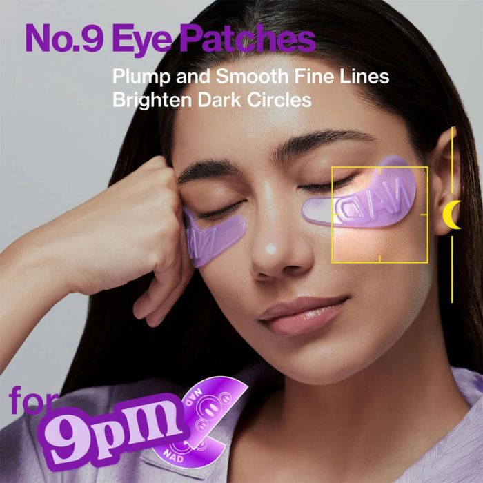 No.9 NAD Collagen Under Eye Patches – Eye patches με κολλαγόνο & 50 πεπτίδια, 1τεμ.