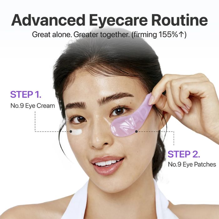 No.9 NAD Collagen Under Eye Patches – Eye patches με κολλαγόνο & 50 πεπτίδια, 1τεμ.