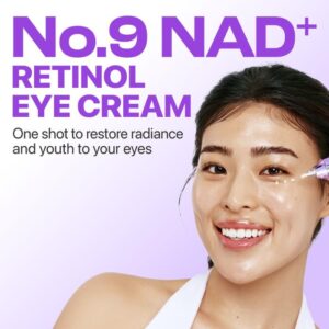 No.9 NAD Retinol Volumetox Eye Cream – Συσφιγκτική κρέμα ματιών με NAD+ & ρετινόλη για λεία, ξεκούραστη όψη, 10ml