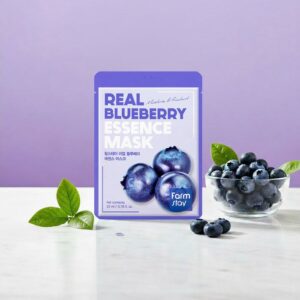 Real Blueberry Essence Mask – Υφασμάτινη μάσκα προσώπου με blueberry, 23ml