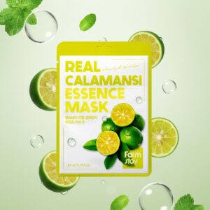 Real Calamansi Essence Mask – Υφασμάτινη μάσκα προσώπου με εκχύλισμα καλαμοντίνης, 23ml