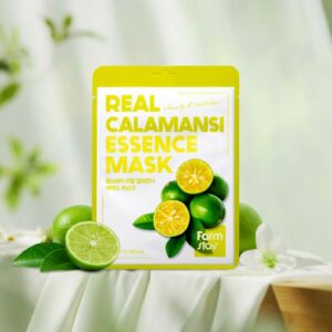 Real Calamansi Essence Mask – Υφασμάτινη μάσκα προσώπου με εκχύλισμα καλαμοντίνης, 23ml