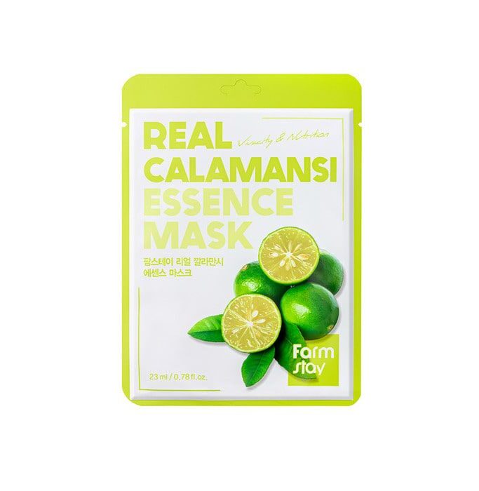 Real Calamansi Essence Mask - Υφασμάτινη μάσκα προσώπου με εκχύλισμα καλαμοντίνης, 23ml