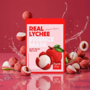 Real Lychee Essence Mask – Υφασμάτινη μάσκα προσώπου με Lychee, 23ml