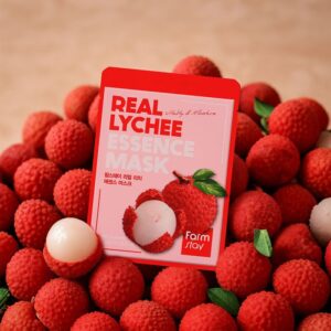Real Lychee Essence Mask – Υφασμάτινη μάσκα προσώπου με Lychee, 23ml