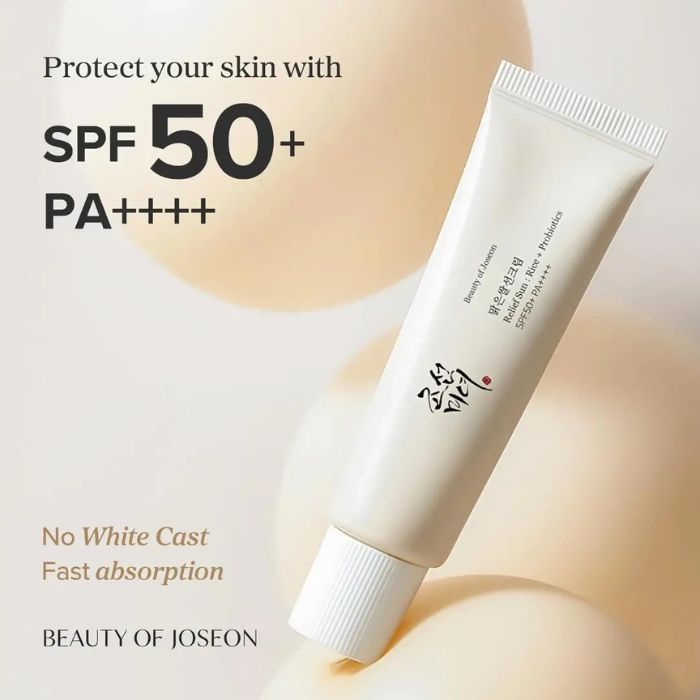 Relief sunrice Probiotics SPF50+ – Αντηλιακό με εκχύλισμα ρυζιού και προβιοτικά, 50ml