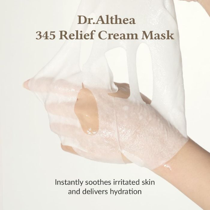 345 Relief Cream Mask – Καταπραϋντική μάσκα προσώπου, 1τμχ.