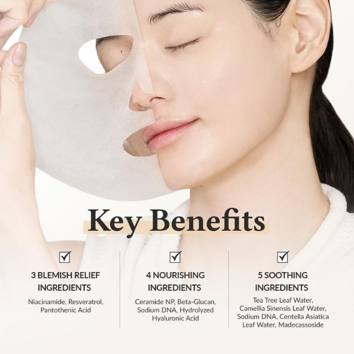345 Relief Cream Mask – Καταπραϋντική μάσκα προσώπου, 1τμχ.