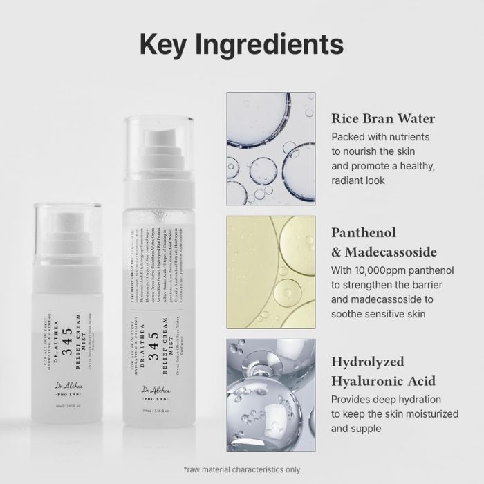 345 Relief Cream Mist – Κρεμώδες mist για το πρόσωπο, 60ml
