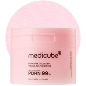 PDRN Pink Collagen Toning Gel Toner Pad – Τονωτικά δισκία για λείο και λαμπερό δέρμα, 70τεμ.