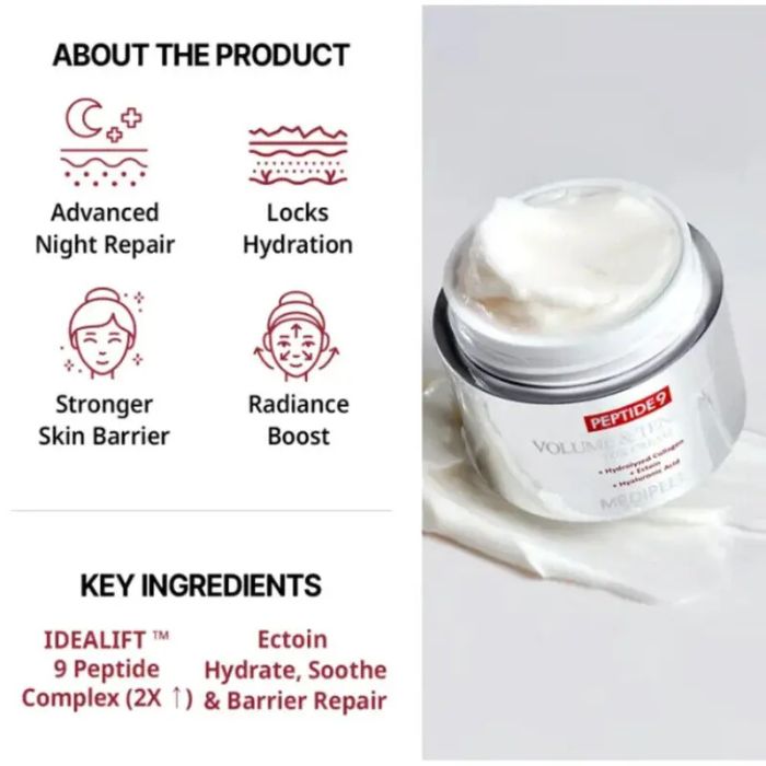 Peptide 9 Volume and Tension Tox Cream Pro – Αντιγηραντική κρέμα με 9 πεπτίδια, 50gr