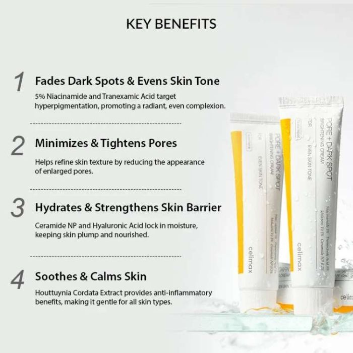 Pore+Dark Spot Brightening Cream – Κρέμα για λάμψη & κηλίδες, 7ml