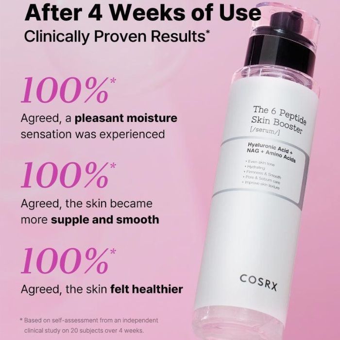 The 6 Peptide Skin Booster Serum – Ορός με 6 πεπτίδια για βελτίωση της επιδερμίδας, 150ml