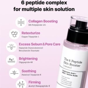 The 6 Peptide Skin Booster Serum – Ορός με 6 πεπτίδια για βελτίωση της επιδερμίδας, 150ml