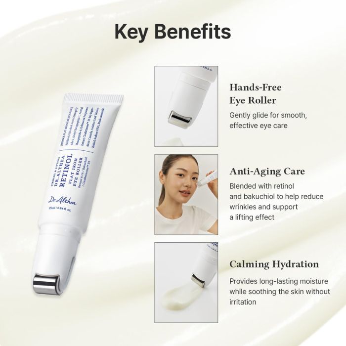 Dr. Althea Retinol Flat Iron Eye Roller – Αντιγηραντική κρέμα ματιών με ρετινόλη, 25ml