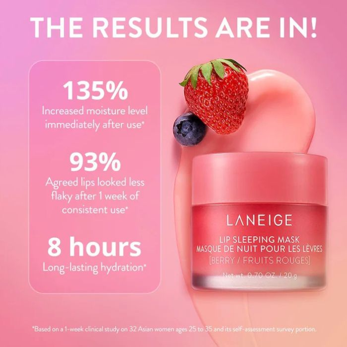 Laneige Lip Sleeping Mask Berry – Μάσκα χειλιών, 20gr