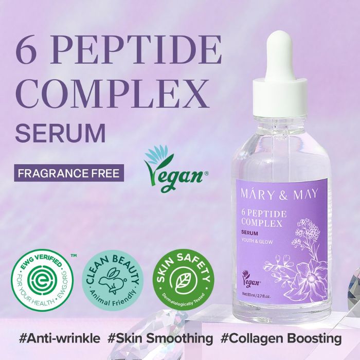 Mary & May 6 Peptide Complex Serum – Αντιγηραντικός ορός με 6 τύπους πεπτιδίων, 80ml