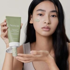 Arencia Green Tea + LHA Deep Pore Rice Cake Cleanser – Καθαριστικό προσώπου βαθύ καθαρισμού με πράσινο τσάι & LHA, 150ml