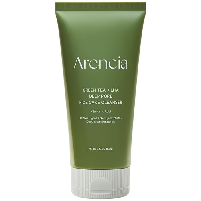 Arencia Green Tea + LHA Deep Pore Rice Cake Cleanser - Καθαριστικό προσώπου βαθύ καθαρισμού με πράσινο