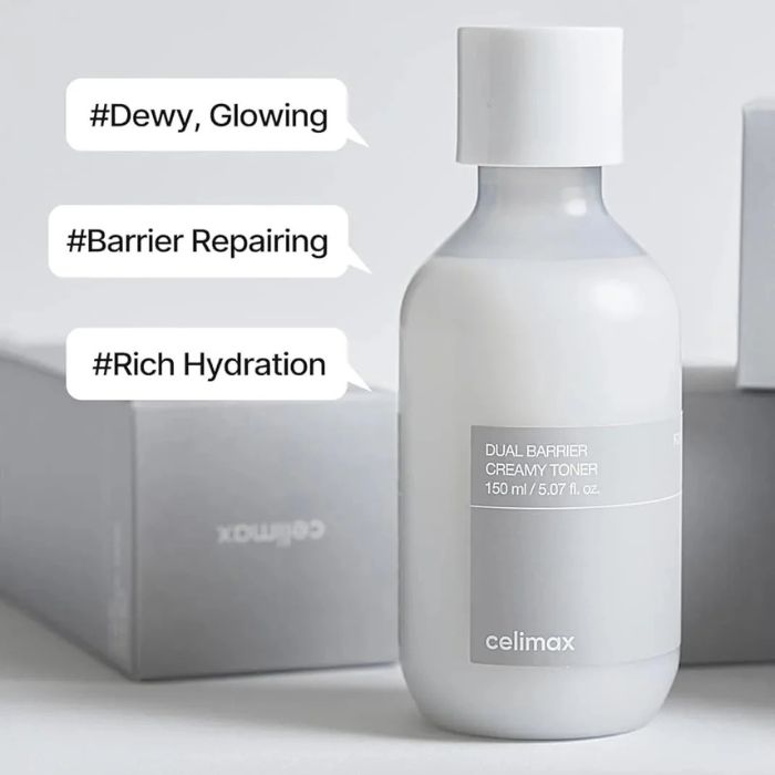 Celimax Dual Barrier Creamy Toner – Ενυδατικό Τονερ με Ceramides & Πανθενόλη, 150ml