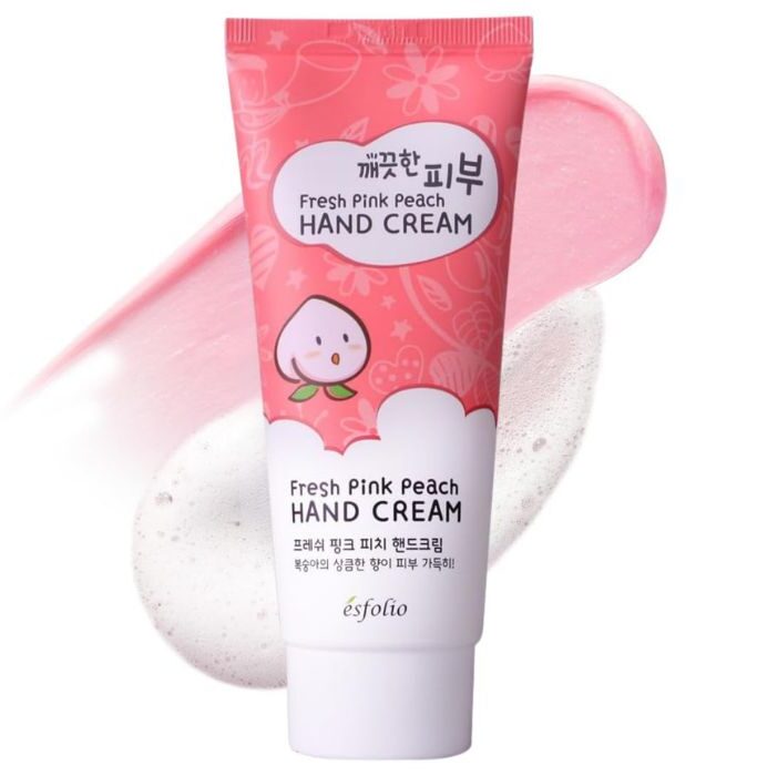 Esfolio Fresh Pink Peach Hand Cream - Δροσιστική κρέμα χεριών με ροδάκινο, 100ml