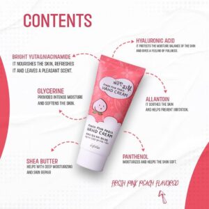 Esfolio Fresh Pink Peach Hand Cream – Δροσιστική κρέμα χεριών με ροδάκινο, 100ml